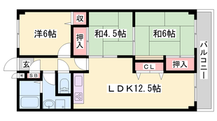 藤江駅 徒歩12分 4階の物件間取画像